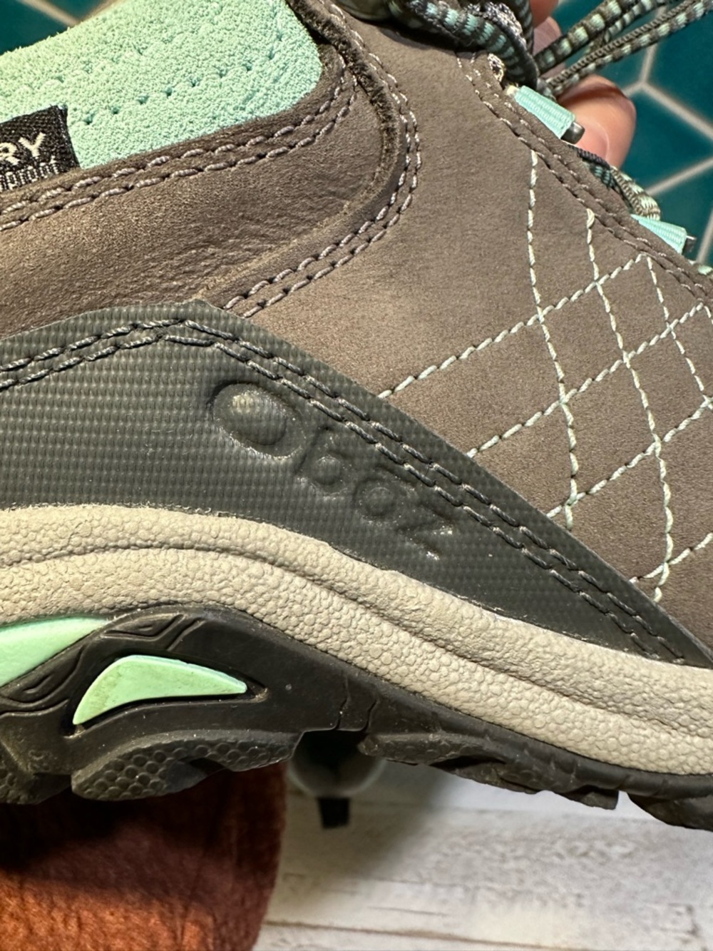 Oboz Shoes Womens Size 8 Gray Sapphire Low B-Dry Hiking Leather Outdoor Lace Up - Picture 11 of 13